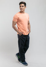 Premium Cotton Plain Round Neck Tee - 23596