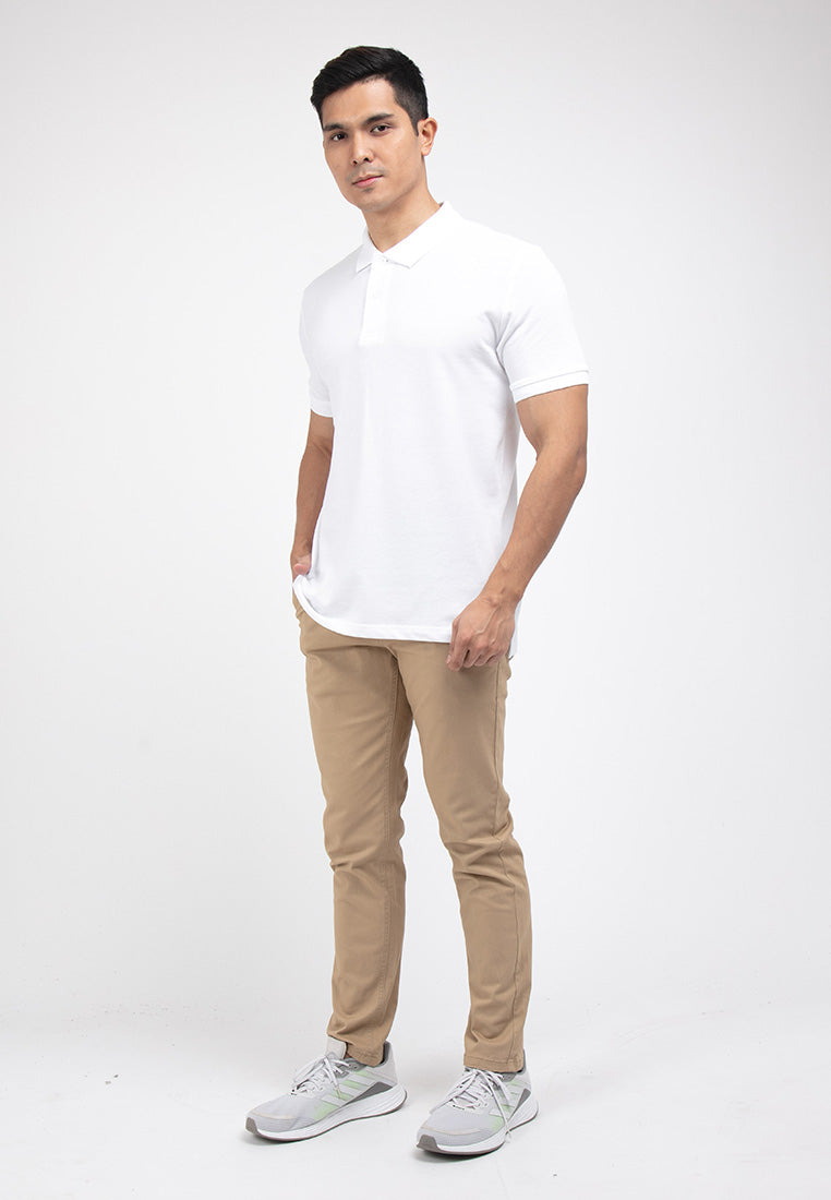 Forest Cotton Pique Regular Fit Polo T Shirt Men Collar Tee | Baju T Shirt Lelaki - 23647
