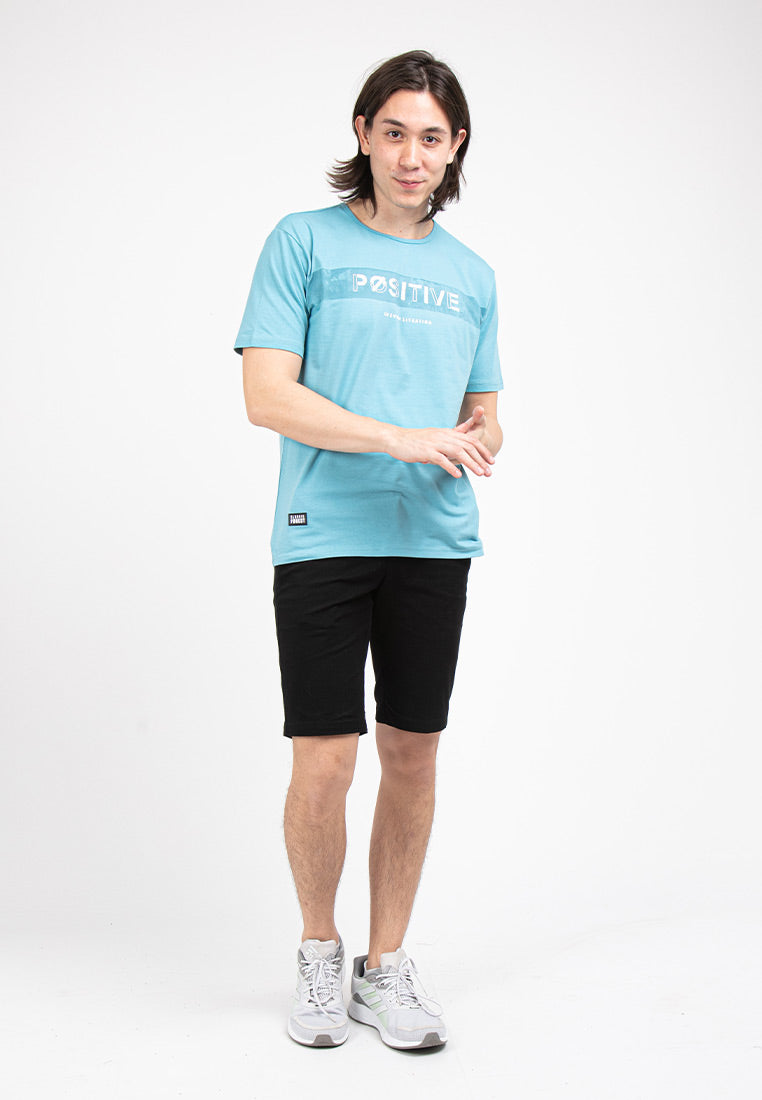 Forest Stretchable Round Neck Tee Men | Baju T Shirt Lelaki - 23775