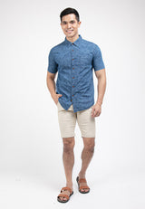 Forest Plus Size Cotton Woven Casual Full Print Men Shirt | Plus Size Baju Kemeja Lelaki Saiz Besar - PL621245
