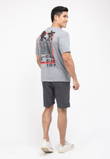 Forest Boxy Cut Graphic Tee Crew Neck Short Sleeve T Shirt Men | Oversized Shirt Men - 621295
