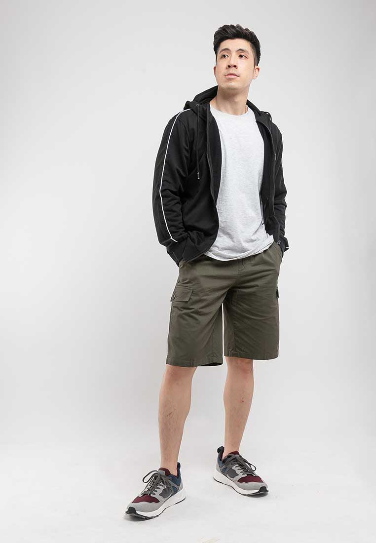 100% Cotton Twill Woven Casual Shorts - 65747