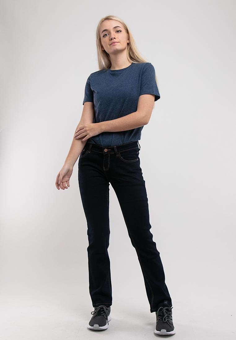 Ladies Straight Cut Stretchable Denim Jeans - 810360