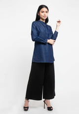 Ladies Long Sleeve Stand Collar Blouse - 822090