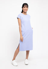 Forest Ladies Premium Weight 250gsm Cotton Drape Short Sleeve Women Dress | Baju Perempuan - 822124