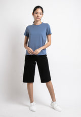 Forest Ladies Premium Soft Cotton Regular Fit Crew Neck Tee T shirt Women | Baju T Shirt Perempuan - 822164