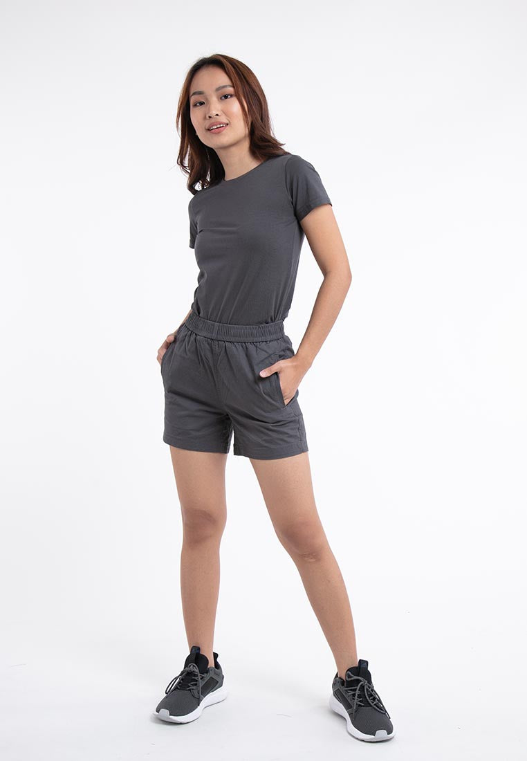 Forest Ladies 14/15" Cotton Twill Elastic Waist Casual Shorts Pants | Seluar Pendek Perempuan - 860138