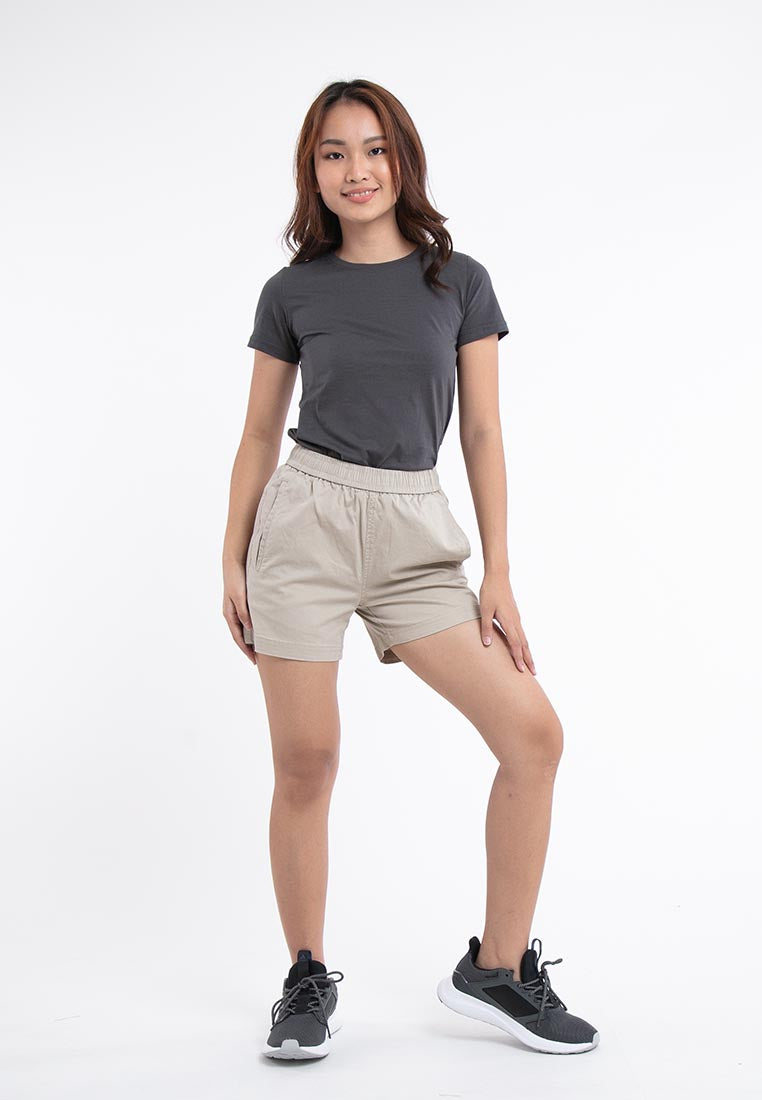 Forest Ladies 14/15" Cotton Twill Elastic Waist Casual Shorts Pants | Seluar Pendek Perempuan - 860138