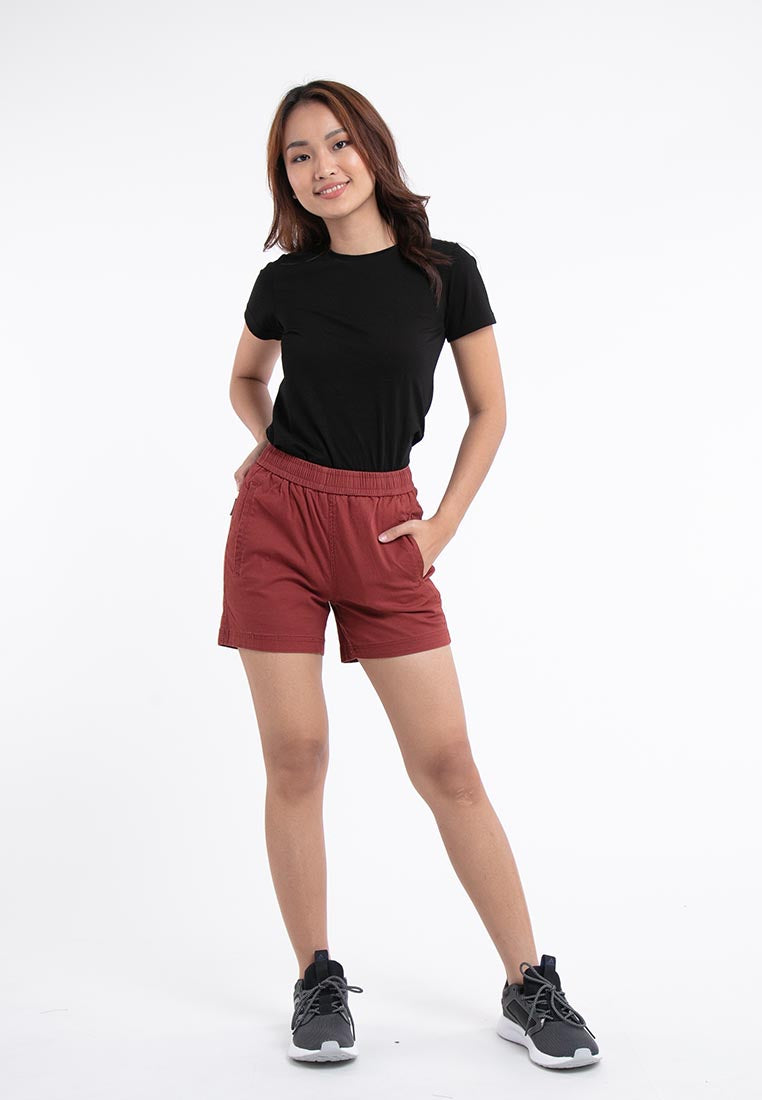 Forest Ladies 14/15" Cotton Twill Elastic Waist Casual Shorts Pants | Seluar Pendek Perempuan - 860138