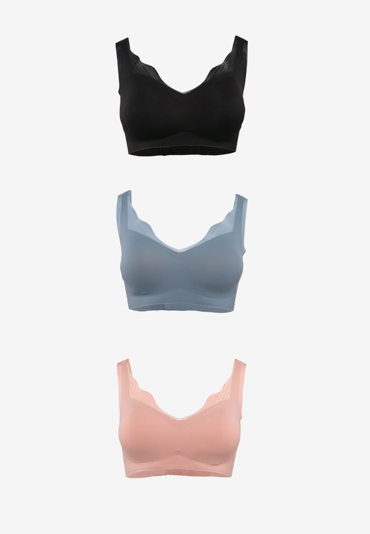 (1 PC) Forest Ladies Nylon Spandex Seamless Bra Selected Colours - FBD0009L