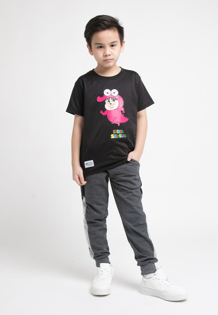 Forest X Shinchan Cloakwork Kids Cotton Round Neck T Shirt | Baju T shirt Budak - FCK20045