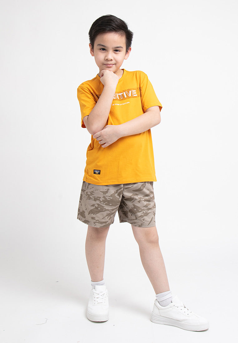 Forest Kids Stretchable Round Neck Tee | Baju T Shirt Budak - FK20130