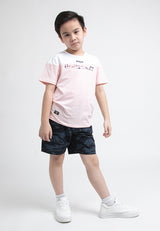 Forest Kids Colour Block Stretchable Round Neck Tee | Baju T Shirt Budak - FK20135