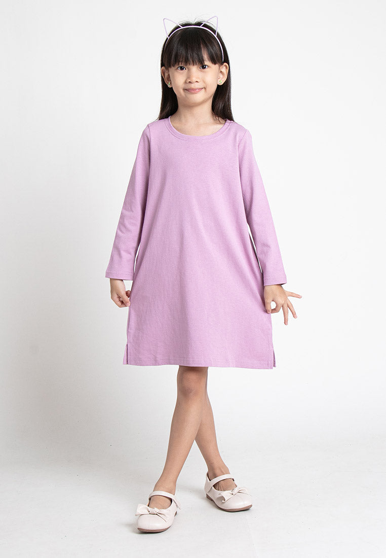 Forest Kids Girl Long Sleeve Dress | Baju Budak Perempuan Lengan Panjang - FK885005