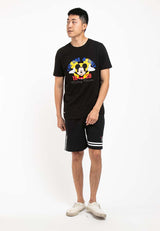 Forest X Disney Fleece Premium Print Round Neck Tee | Baju T shirt Lelaki - FW20009