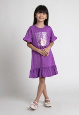 Forest x Disney Kids Girl Minnie Short Sleeve Kids Dress | Baju Budak Perempuan Pakaian Dresses  - FWK88502