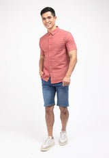 Forest Plus Size Cotton Woven Casual Plain Men Shirt | Plus Size Baju Kemeja Lelaki Saiz Besar - PL621190