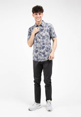 Forest Plus Size Woven Full Print Men Shirt | Baju Kemeja Lelaki - PL621277