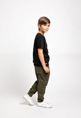 Forest Kids Unisex 100% Cotton Twill Stretchable Girl Boy Trouser Long Pants Kids l Seluar Panjang Budak - FK1009