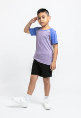 Forest Kids Unisex 100% Cotton Raglan Short Sleeve Logo Tee Boy Girl T Shirt Kids | Baju T shirt Budak - FK2054