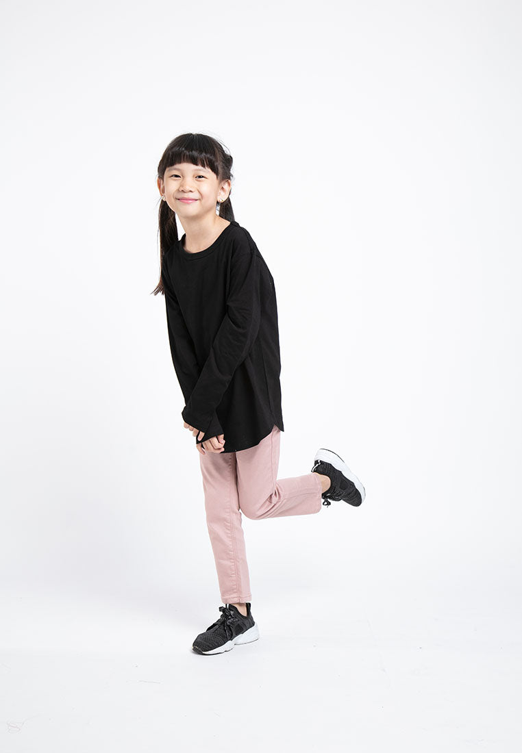 Forest Kids Premium Cotton Long Sleeve Regular Cut Crew Neck Tee | Baju T Shirt Budak - FK82023