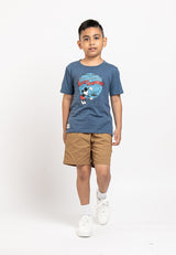 Forest X Disney Kids Unisex Mickey Round Neck Tee | Baju T shirt Budak - FWK2024