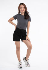 Forest Ladies 14/15" Cotton Twill Elastic Waist Casual Shorts Pants - 860137