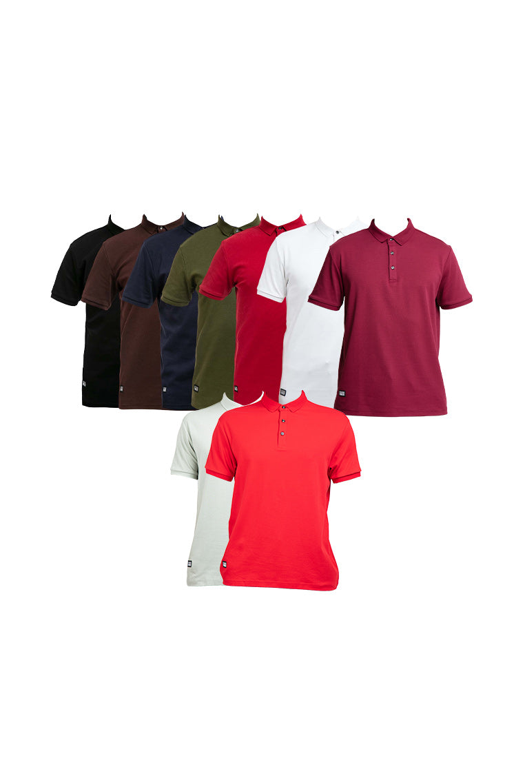 Forest Premium Weight Cotton 220gsm Interlock Knitted Polo Tee - 23635B