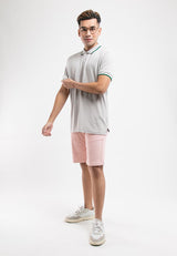 Stretchable Cotton Twill Bermuda Shorts - 670194