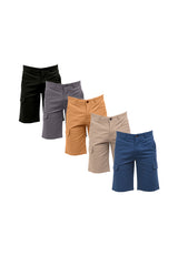 Forest Stretchable Cotton Twill Cargo Bermuda Shorts | Seluar Pendek Lelaki - 670196