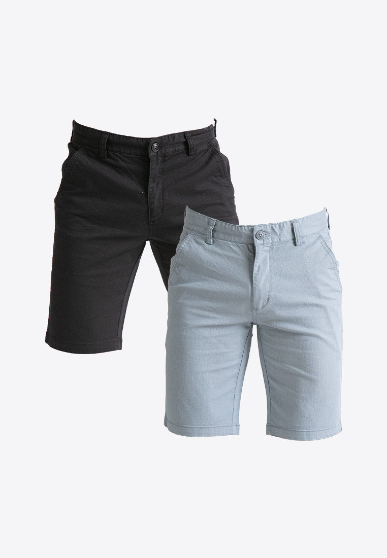 Forest  Cotton Twill Plain Bermuda Shorts Pants Men | Seluar Pendek Lelaki - 670202