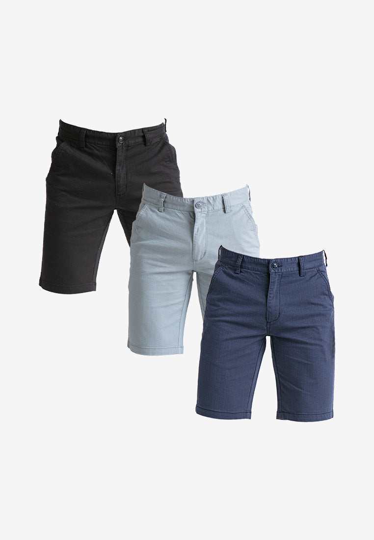 Forest  Cotton Twill Plain Bermuda Shorts Pants Men | Seluar Pendek Lelaki - 670202