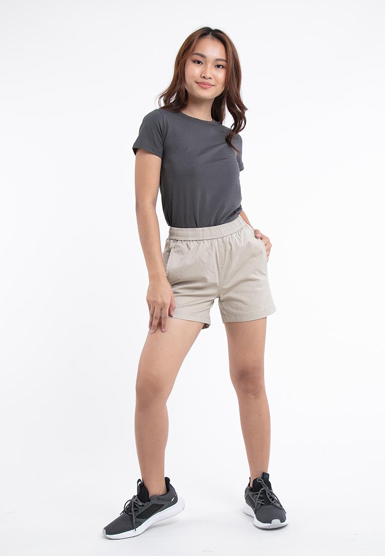 Forest Ladies 14/15" Cotton Twill Elastic Waist Casual Shorts Pants | Seluar Pendek Perempuan - 860138