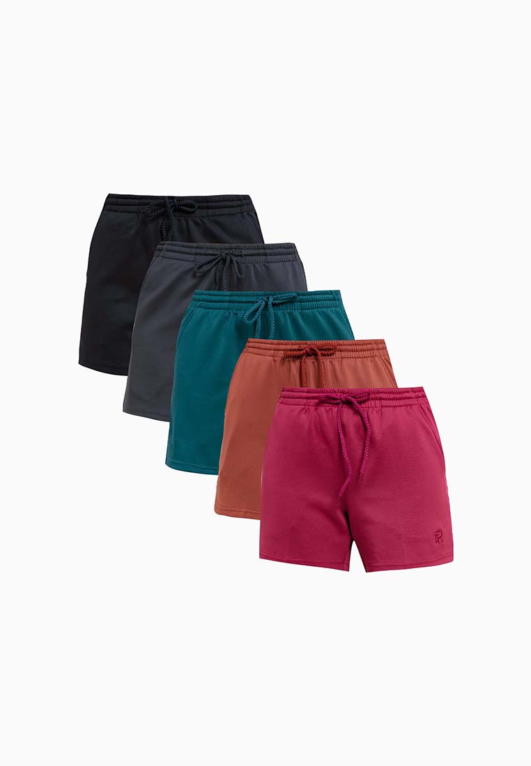 Forest Ladies Plain Shorts Elastic Roman Short Pants Women | Seluar Pendek Perempuan - 860146
