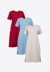 Forest Ladies Short Sleeve Cotton Blouse Women Dress - 885020