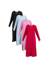 Forest Ladies Woven Long Sleeve Loose Dress Women Dress - 885022