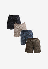 Forest Kids 100% Cotton Twill Full Print Casual Shorts - FK65040