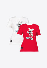 Forest x Disney 100 Year of Wonder Round Neck Tee Ladies Family Tee | Baju T shirt Perempuan - FW820062