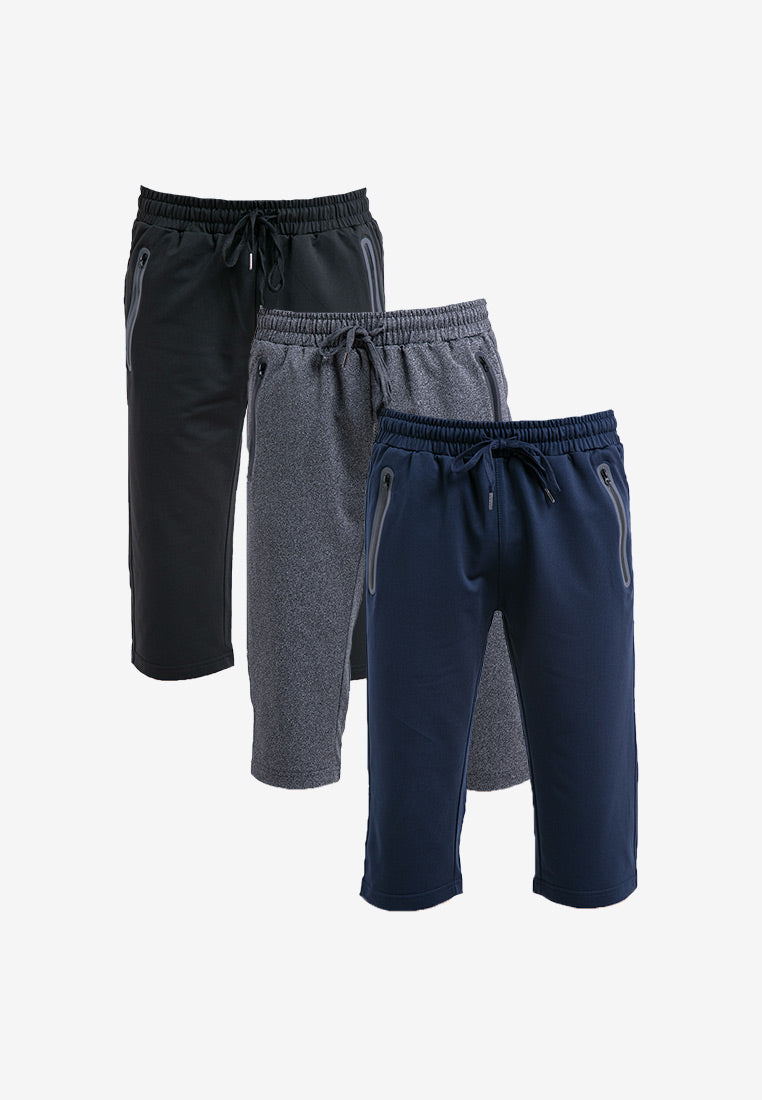 Forest Stretchable Dri Fit 3 Quarter Casual Shorts Men Quick Dry Short Pants Men | Seluar Pendek Lelaki - PL65819