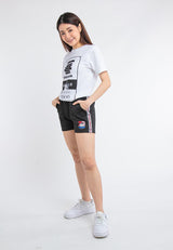 Forest X Shinchan 30th Anniversary Logo Taping Ladies Short Pants | Seluar Pendek - FC860003