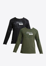 Forest Stretchable Long Sleeve Tee Shirt Men | Baju T Shirt Lelaki Lengan Panjang - 23708