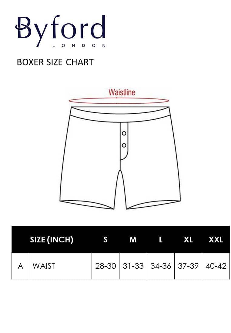 (2 Pcs) Byford Men Boxer 100% Cotton Men Underwear Seluar Dalam Lelaki Boxer Assorted Colours - BUD5023X