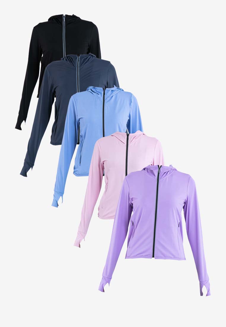 Forest Ladies Soft-Touch UV Sun Proctection Women Jacket Jogging Running Hoodie Sport Jacket | Jaket Perempuan - 830120