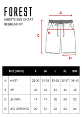 Forest Elastic Waist Leisure Short Pants Men | Seluar Pendek Lelaki - 65749