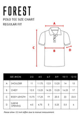 Forest Kids Soft Pique Cotton Colour Block Short Sleeve Cut & Sew T Shirt | T Shirt Budak Lelaki - FK20201