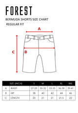 Forest Elastic Waist Stretchable Jeans Bermuda Shorts Denim Short Pants Men | Seluar Pendek Lelaki - 670210