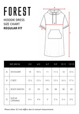Forest Kids Girl Cotton Terry Short Sleeve Kids Hoodie Dress | Baju Budak  Hoodie Dress Lengan Pendek - FK885026