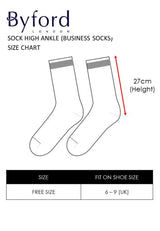 ( 5 Pairs ) Cotton Spandex Full Length Casual Socks Black Colour - BSF1017W