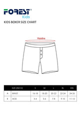 (2Pcs) Forest X Shinchan Kids 100% Cotton Boxer Brief Underwear Assorted Colour-CUJ0008X