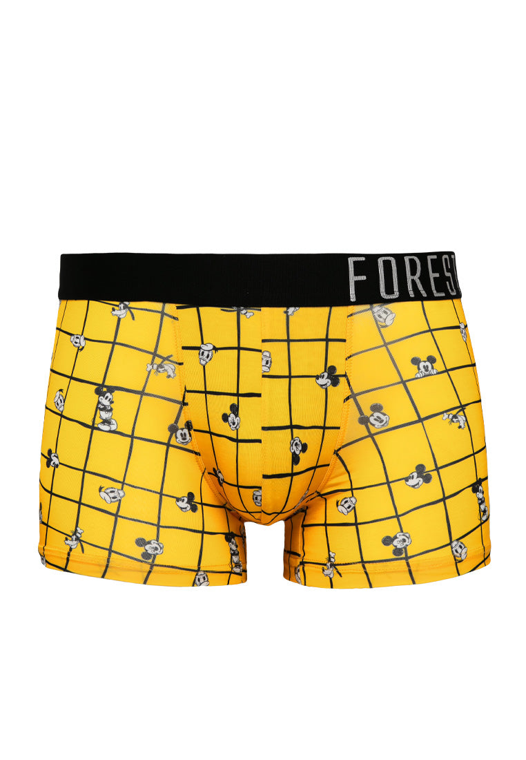 (2 Pcs) Forest X Disney Mens Microfibre Spandex Shorty Brief Underwear Assorted Colours - WUD0025S